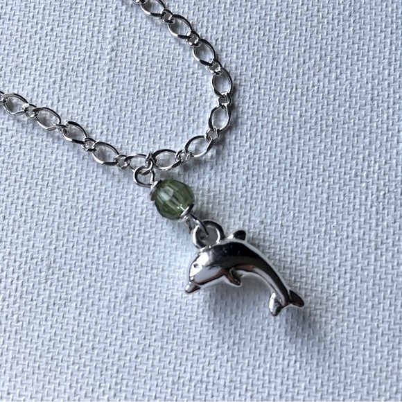 Set of Three Silver Tone Ankle Bracelets 1 X Avon Dolphin 1 X Filigree 1 X Plain - Picture 2 of 4